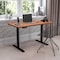 Flash Furniture Electric Adjustable Standing Desk, 48"Wx24"D, Mahogany NAN-TG-2046-R-GG - alternate 1